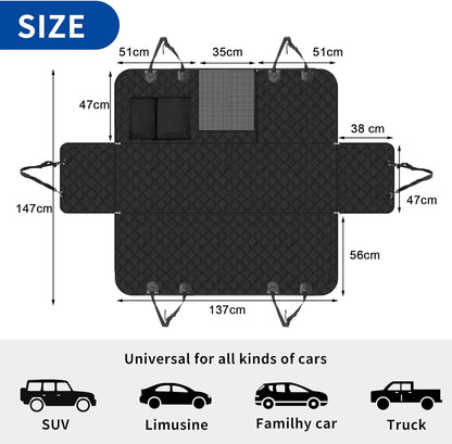 Sosayet Achterbankhoes voor Honden – Waterdicht & Met Zijbescherming
