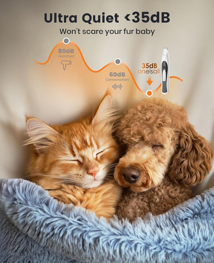 oneisall Poottrimmer met LED – Stille Precisietondeuse voor Honden