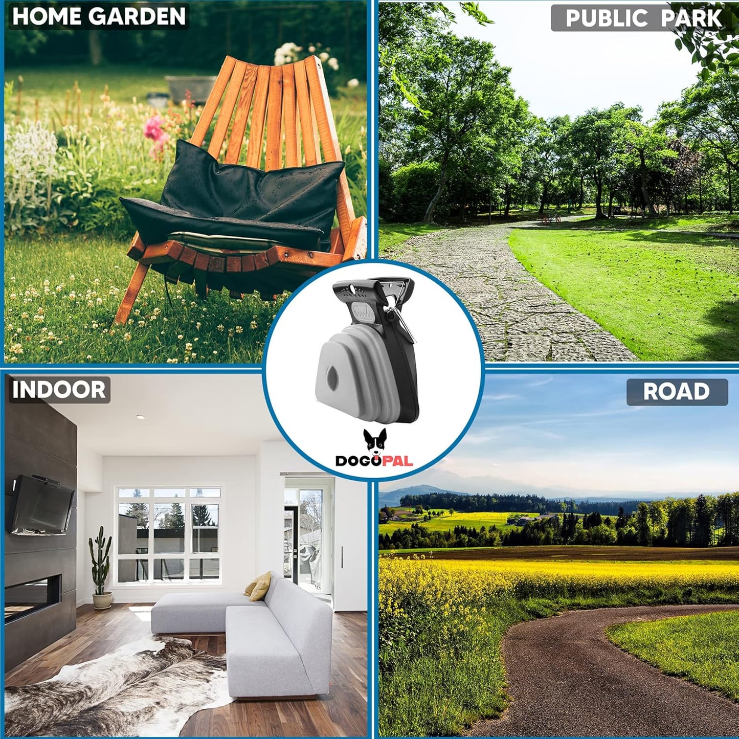 DOGOPAL Draagbare Poepschepper – Hands-free & Hygiënisch voor Middelgrote Honden